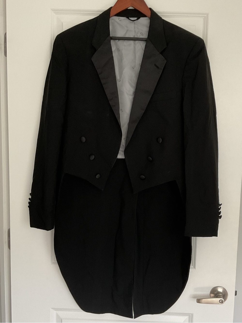 Christian Dior Tailcoat tuxedo jacket men’s 43L black.